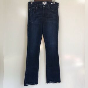 PAIGE Manhattan Baylor Dark Indigo Boot Cut Jeans